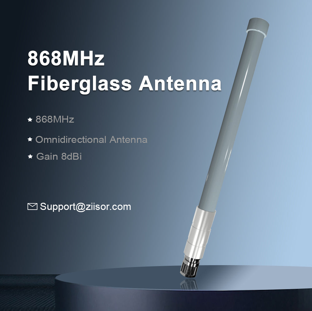 ZIISOR 8 dBi 868 MHz Fiberglass Antenna, TX868-BLG-55 – N Male Connector, 55 cm