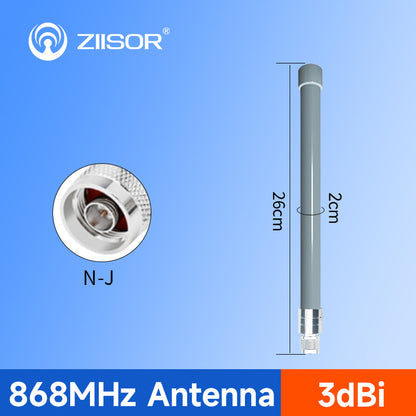 ZIISOR TX868-BLG-26 – 868-MHz-Fiberglas-Antenne, 3 dBi, 26 cm, mit N-Stecker
