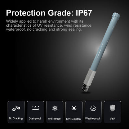 ZIISOR 8 dBi 868 MHz Fiberglass Antenna, TX868-BLG-55 – N Male Connector, 55 cm