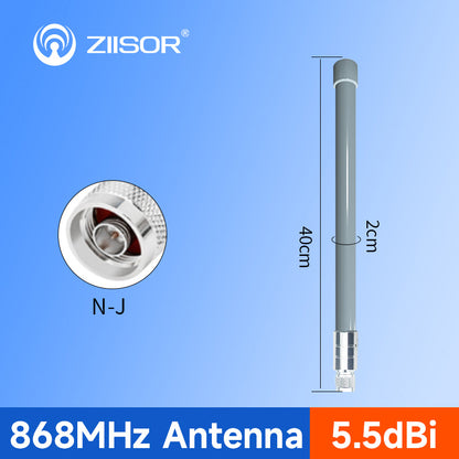 ZIISOR TX868-BLG-40 – 868-MHz-Fiberglas-Antenne, 5,5 dBi, 40 cm, mit N-Stecker