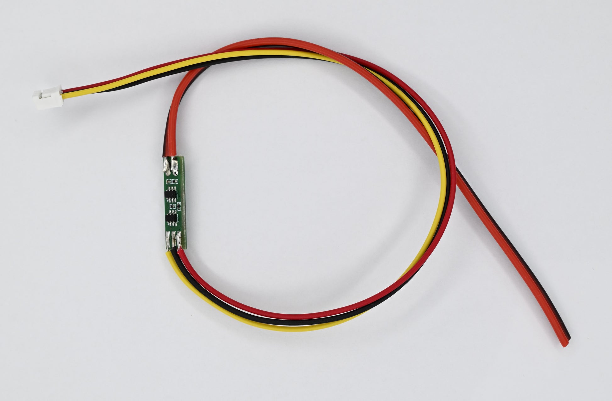 Konfektioniertes Akkukabel für Inhero MR-2 mit angelötetem Akkuschutzmodul und integriertem Temperatursensor