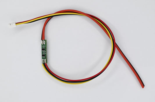 Konfektioniertes Akkukabel für Inhero MR-2 mit angelötetem Akkuschutzmodul und integriertem Temperatursensor