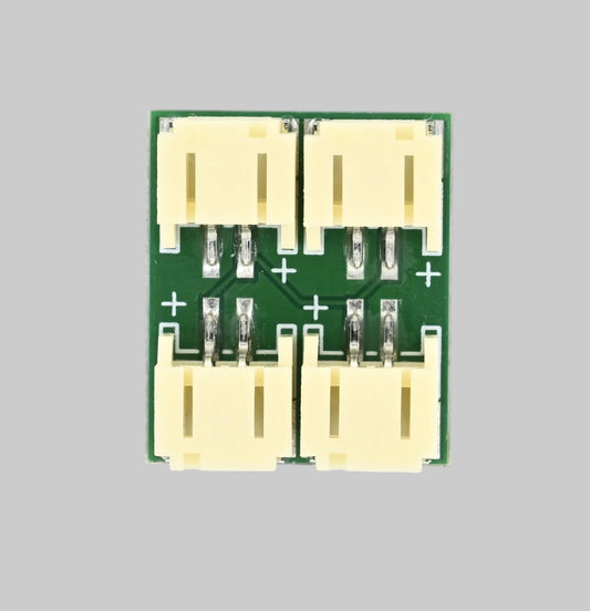 Solar-Connector-Board mit vier JST-PH-2.0-Anschlüssen zum Parallelschalten von bis zu drei Solarmodulen