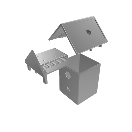 STL-Dateien Vogelhaus-Mesh-Repeater (Nistkasten) – kostenloser Download